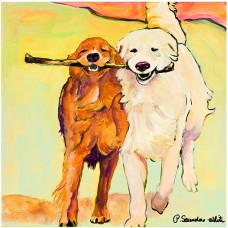 Trademark Art "Stick With Me" Canvas Art by Pat Saunders-White   552093774